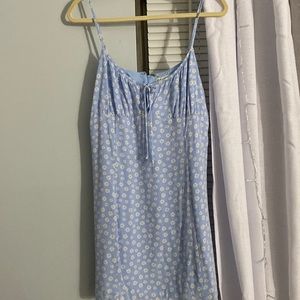 blue daisy dress